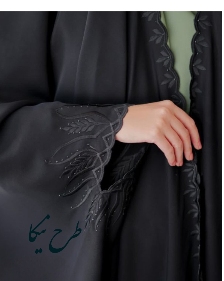 چادر مشکی عربی جده گلدوزی طرح نیکا با ارسال رایگان ( آماده سازی 5 روزه )