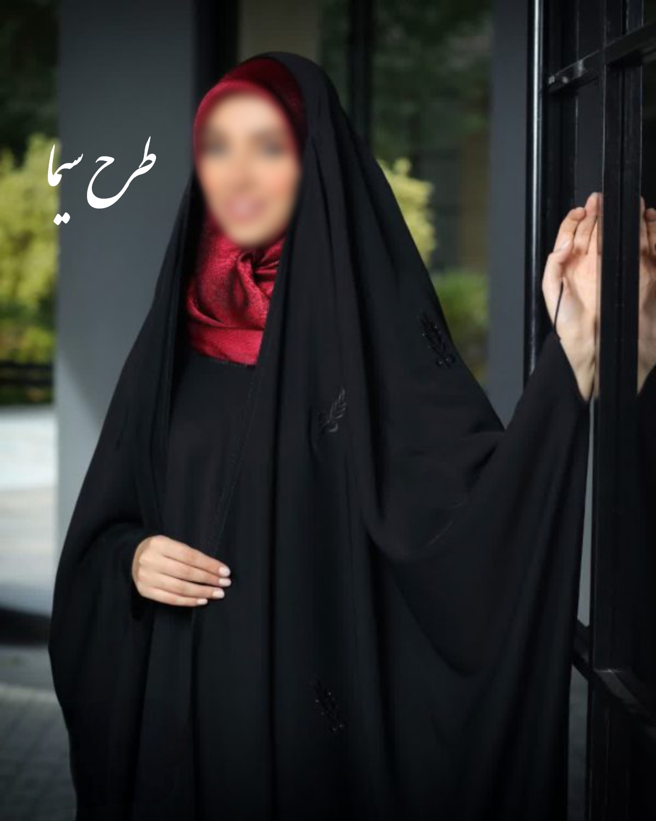 چادر مشکی عربی جده گلدوزی طرح سیما با ارسال رایگان ( آماده سازی 5 روزه )