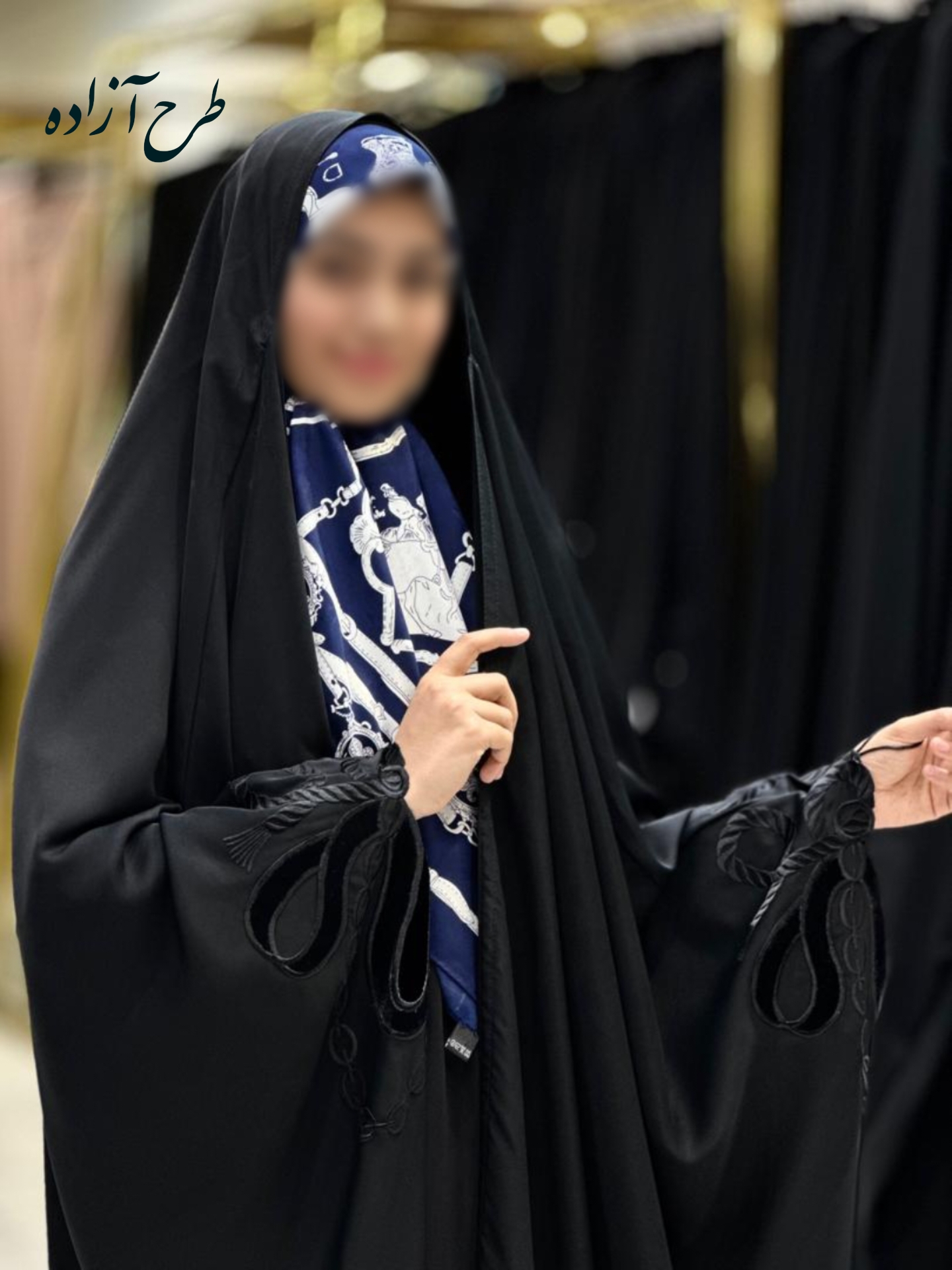 چادر مشکی عربی جده گلدوزی طرح آزاده با ارسال رایگان ( آماده سازی 5 روزه )