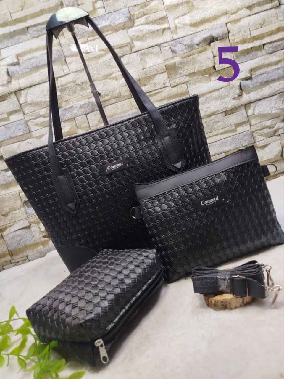 کیف زنانه 3 تیکه کار مشهد طرح (A piece 01) 5روز کاری زمان آماده سازی 