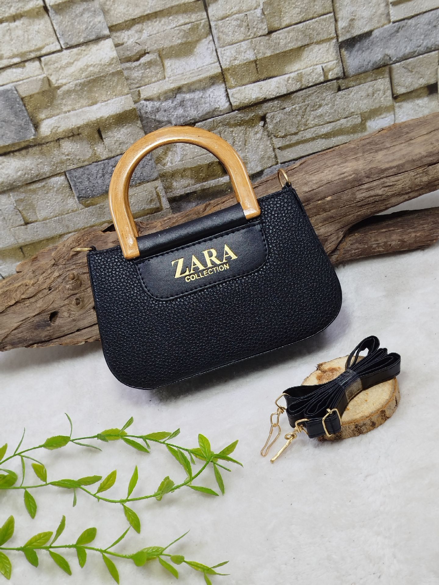 کیف زنانه دسته چوبی کار مشهد طرح (A zara 02) 5 روز کاری زمان آماده سازی 